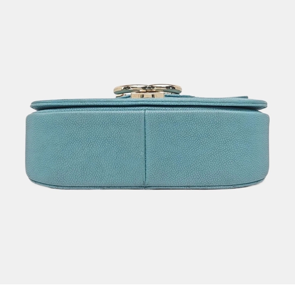 CHANEL Light Blue Caviar Quilted Shoulder Bag - Picture 2 of 5